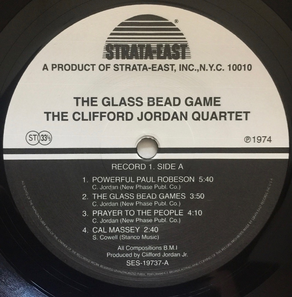 Clifford Jordan- Glass Bead Games - The Vinyl Press