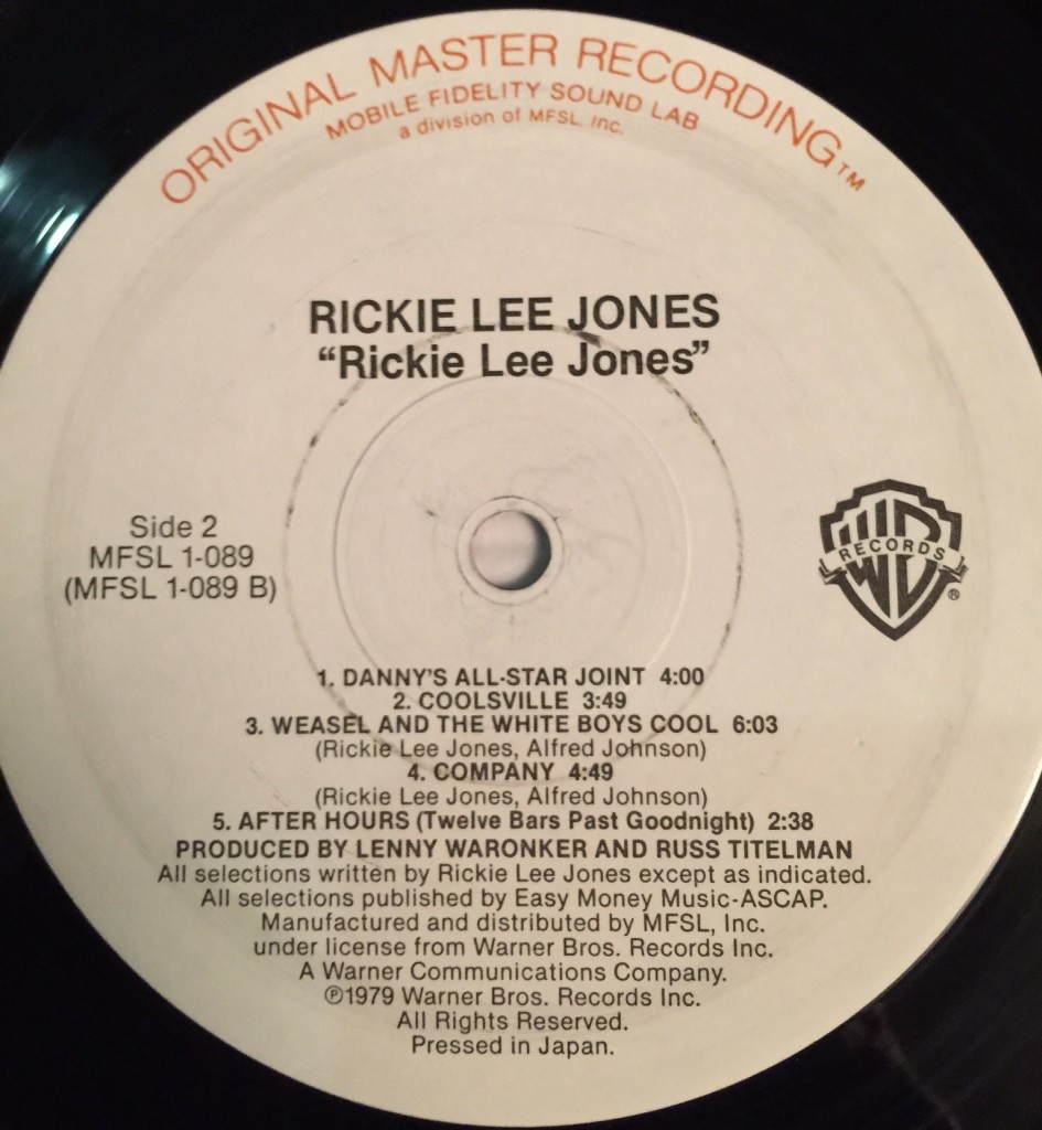 Rickie Lee Jones- self altd - The Vinyl Press