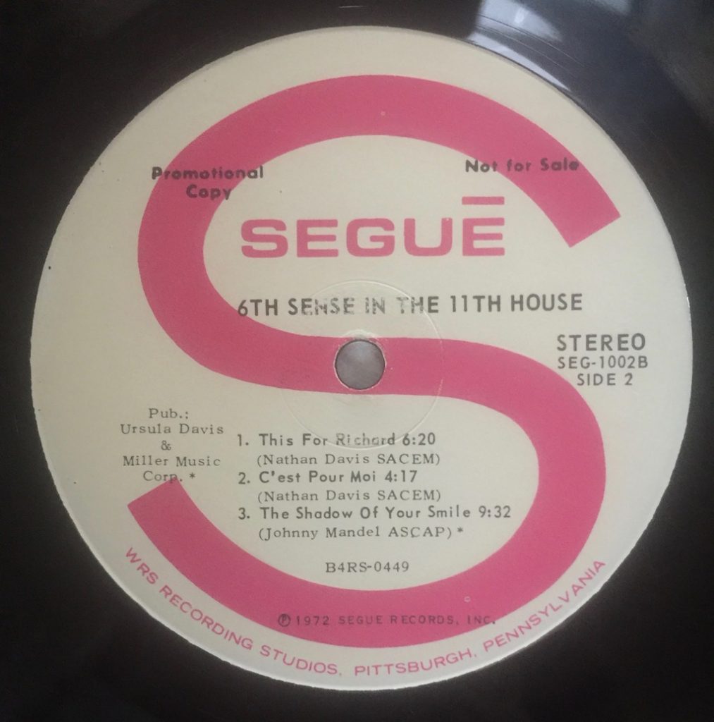 Nathan Davis- The 6th Sense in the 11th House﻿ - The Vinyl Press